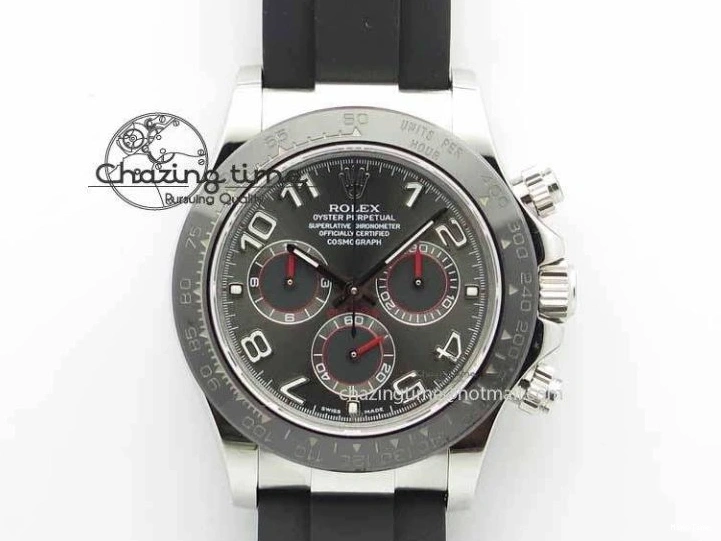 MiroTime 0129 RelaxedFit Daytona 116519LN 2016 Baselworld JH Best Edition Gray Dial On Rubber Strap A4130 (Free XS rubber strap) 3649